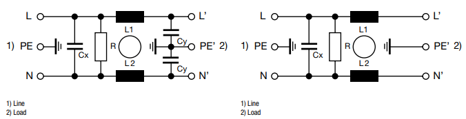 Application Circuit Diagram - Schurter 5124 Power Entry Modules with Line Filter